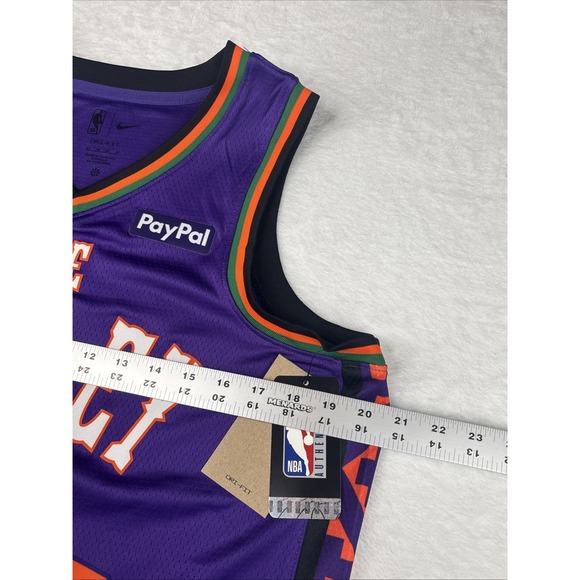 BNWT Devin Booker Phoenix Suns The Valley Nike Authentic Jersey, sz 44 Medium - Picture 5 of 7
